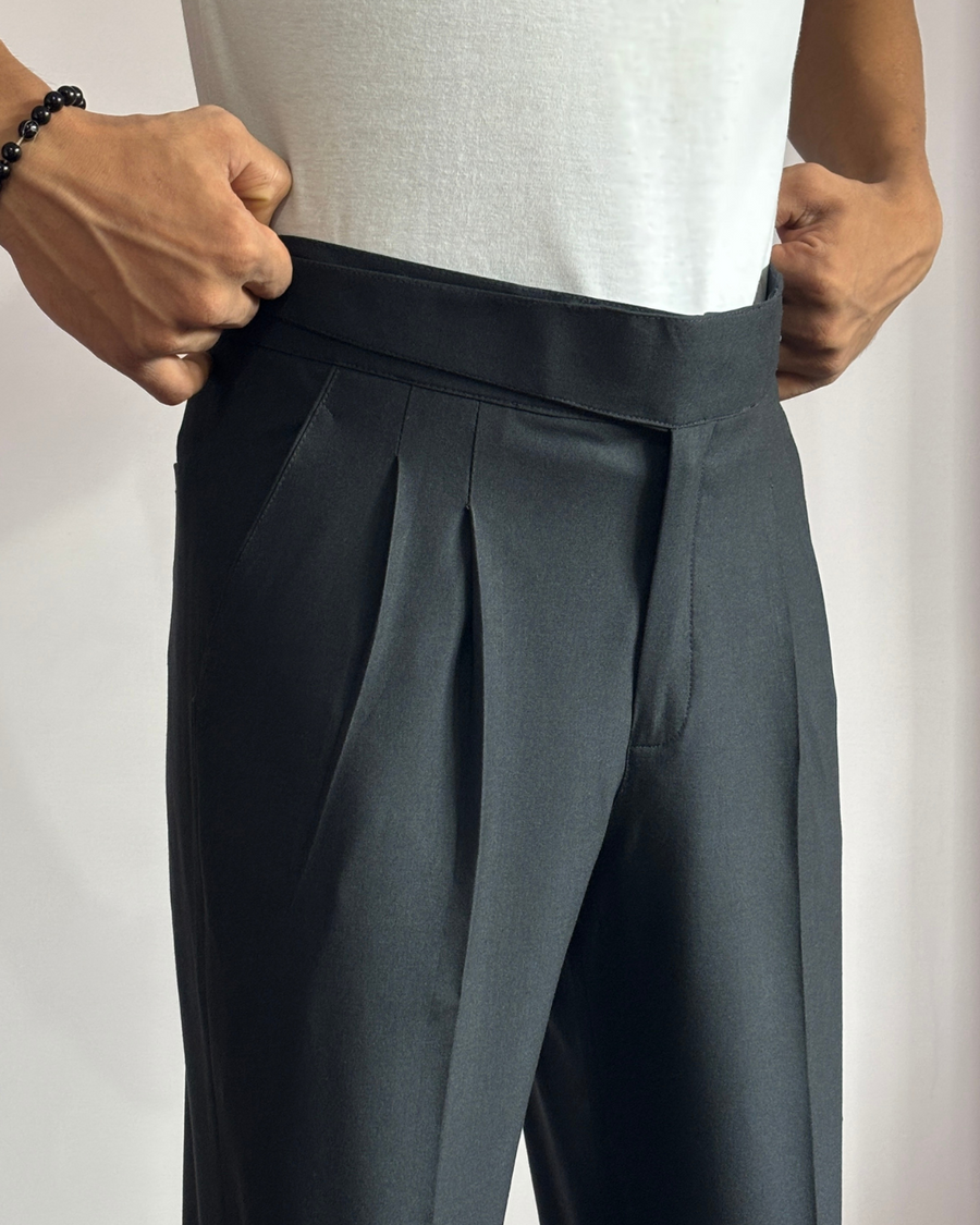 Basicoo Black Gurkha Pant