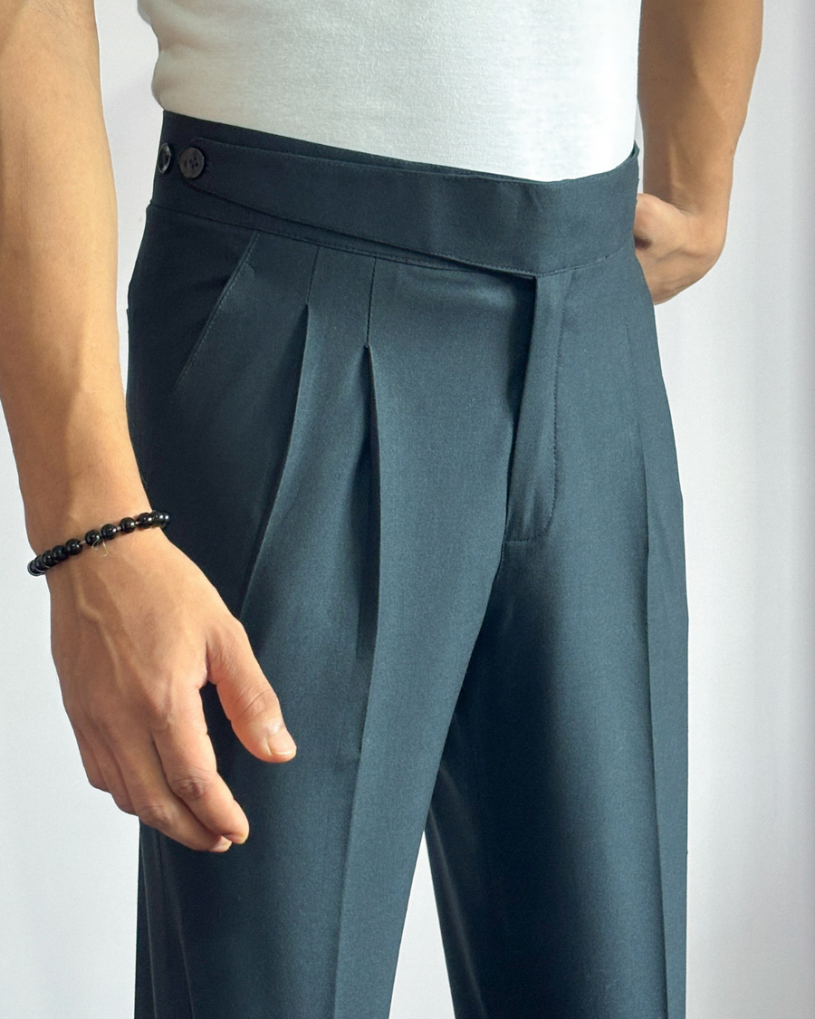 Basicoo Dark Navy Blue Gurkha Pant