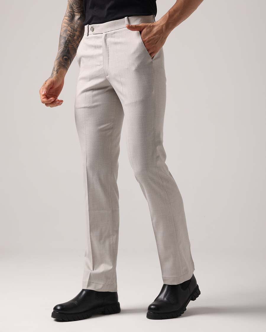 Basicoo Light Grey Trousers
