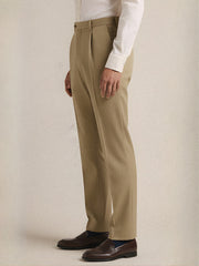 Khaki Pleated Pant