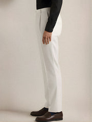 White Pleated Pant