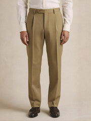 Khaki Pleated Pant