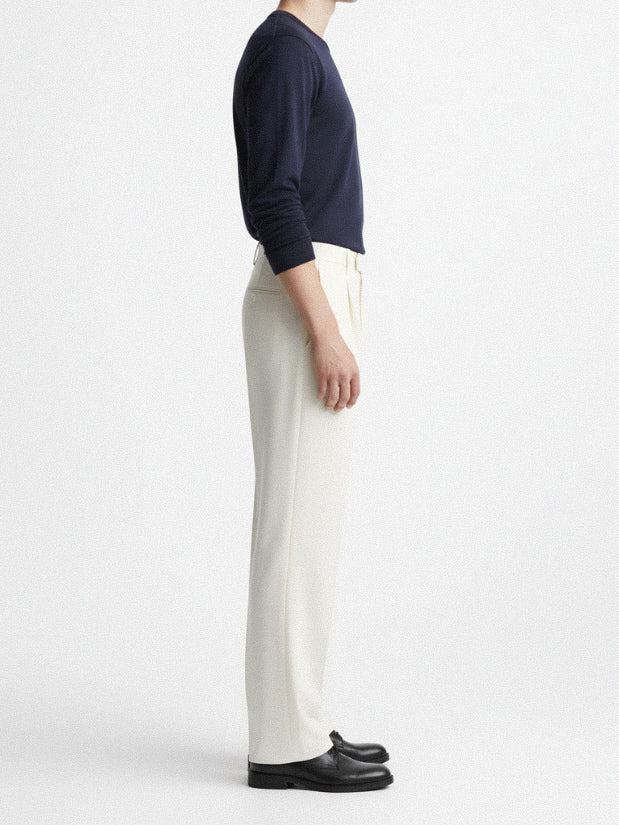 White Pleated Pant