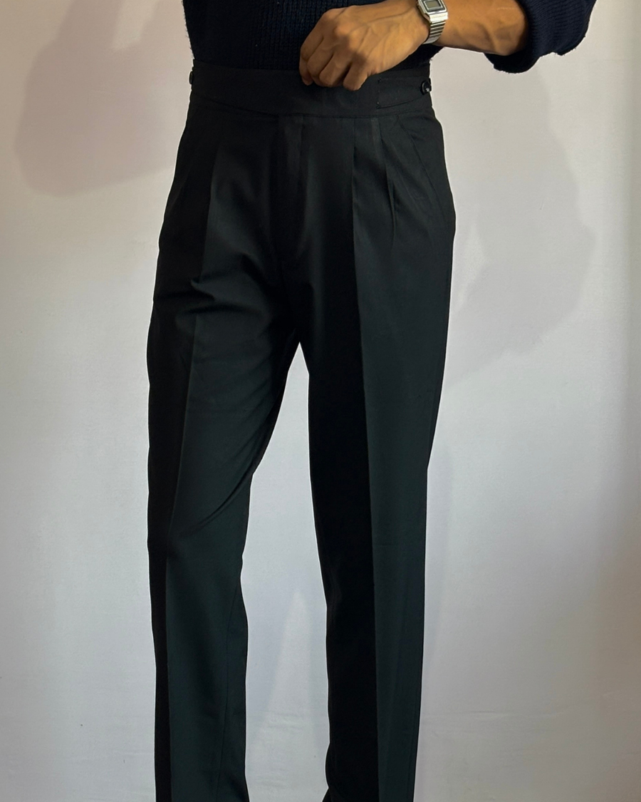Basicoo Black Gurkha Pant