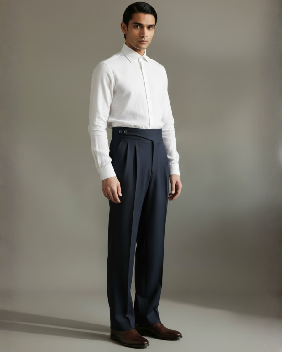 Deep Navy Color Gurkha Pants