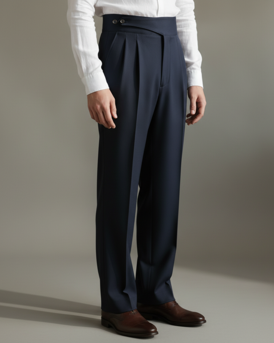 Deep Navy Color Gurkha Pants