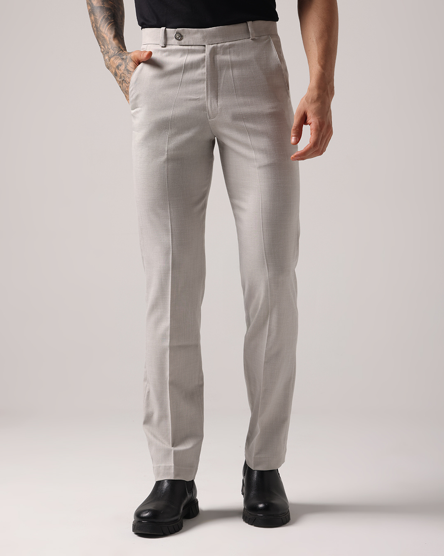 Basicoo Light Grey Trousers