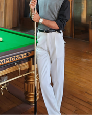 Basicoo White Pleated Pant