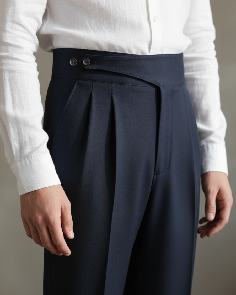 Deep Navy Color Gurkha Pants