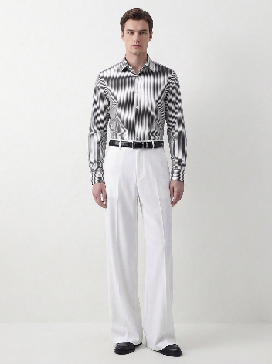 White Relaxed Tailored Trouser