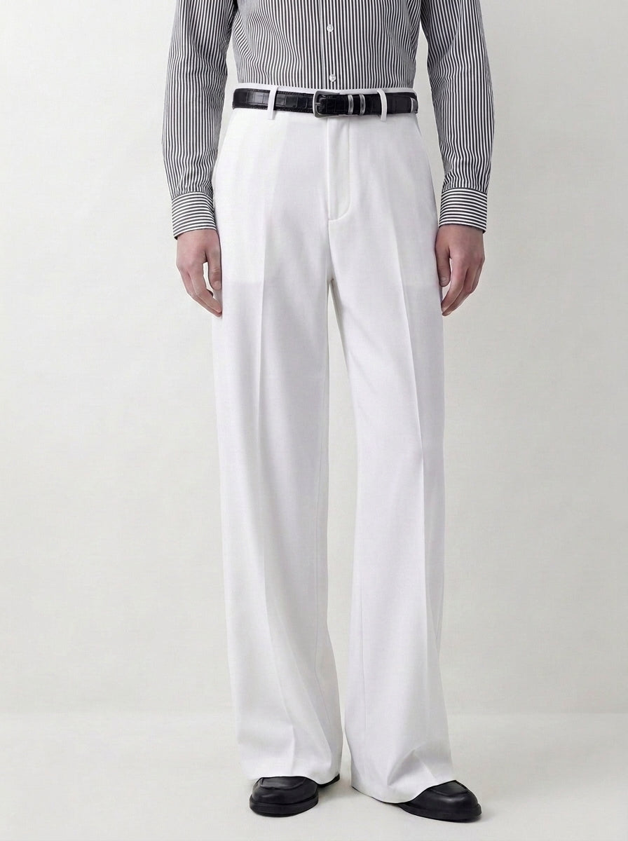 White Relaxed Tailored Trouser