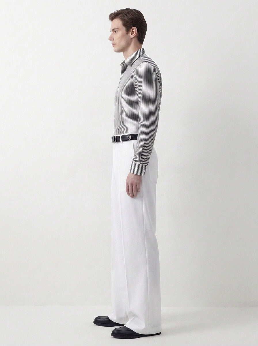 White Relaxed Tailored Trouser