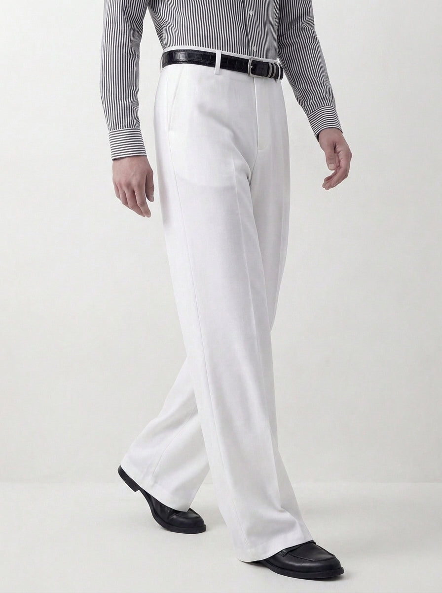 White Relaxed Tailored Trouser