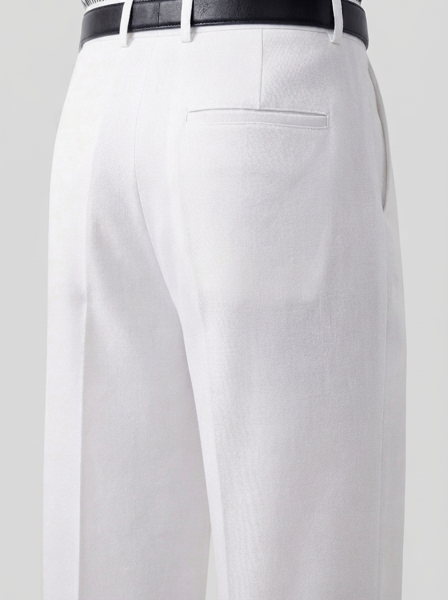 White Relaxed Tailored Trouser
