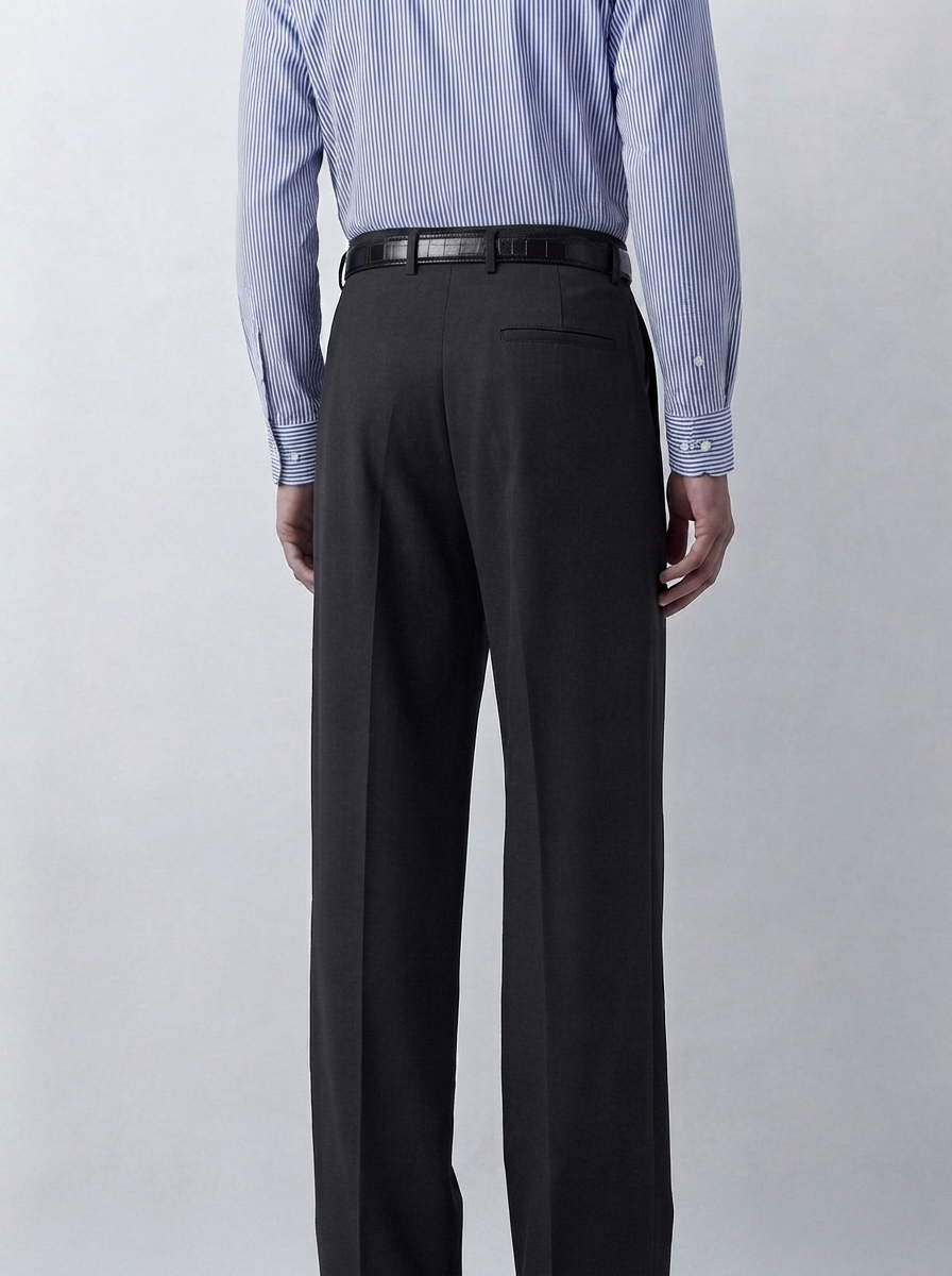 Black Relaxed Tailored Trouser