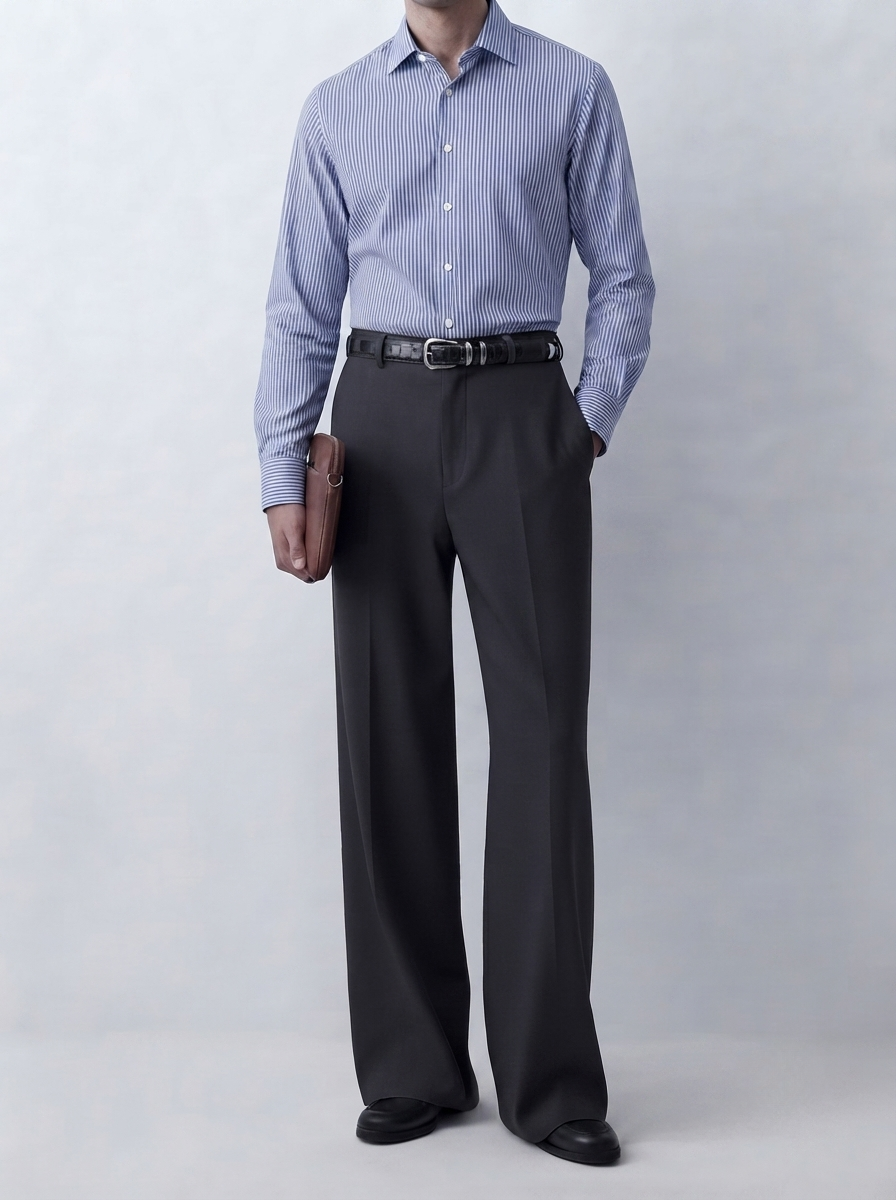 Black Relaxed Tailored Trouser
