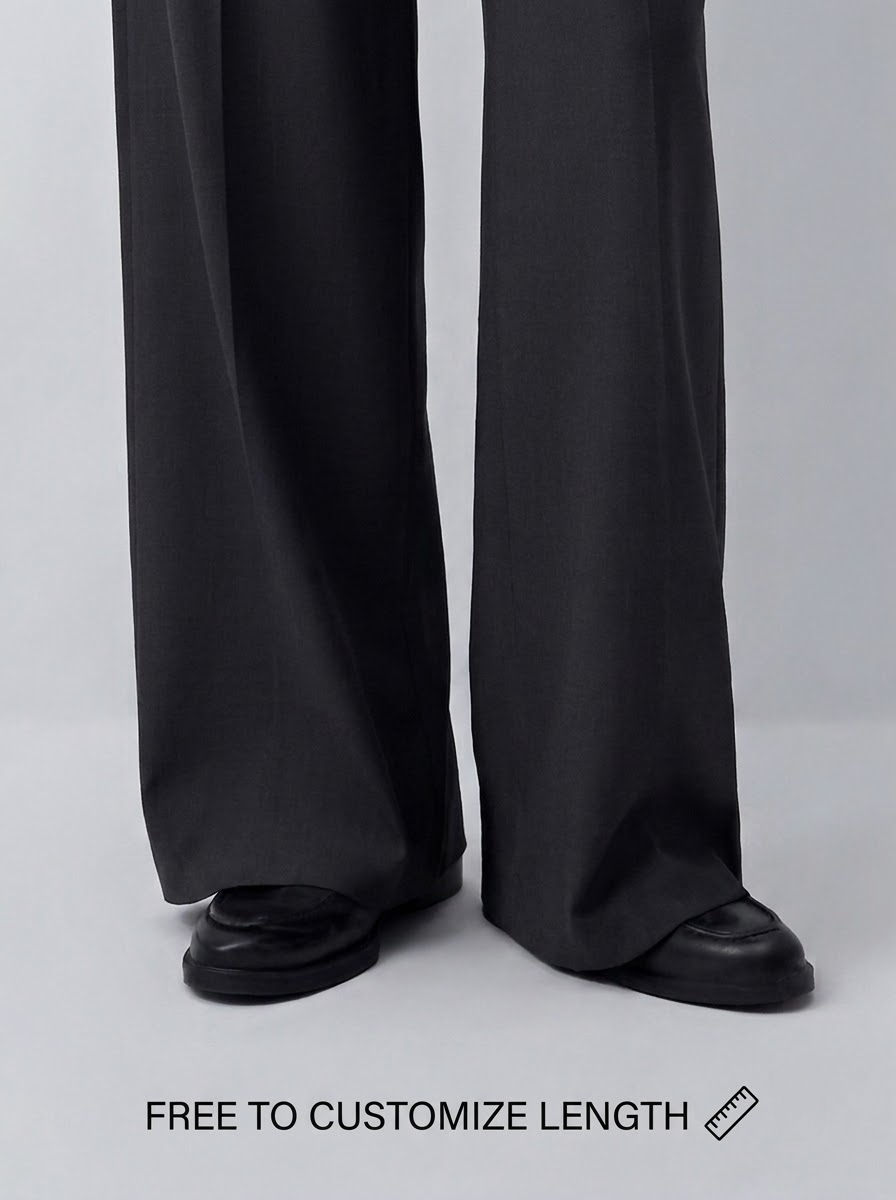 Black Relaxed Tailored Trouser